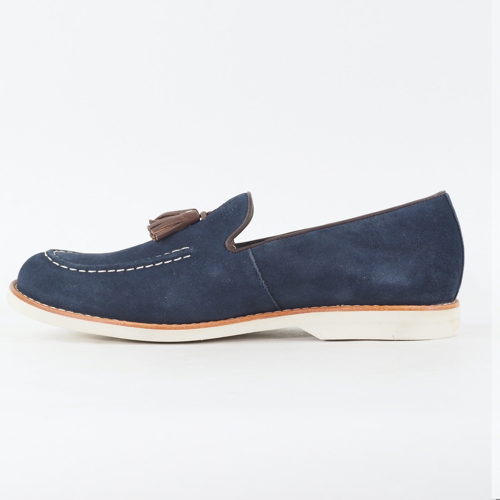 Mens Timberland Stormlite Tassel 9014B Navy Blue Leather Slip On Casual Shoes