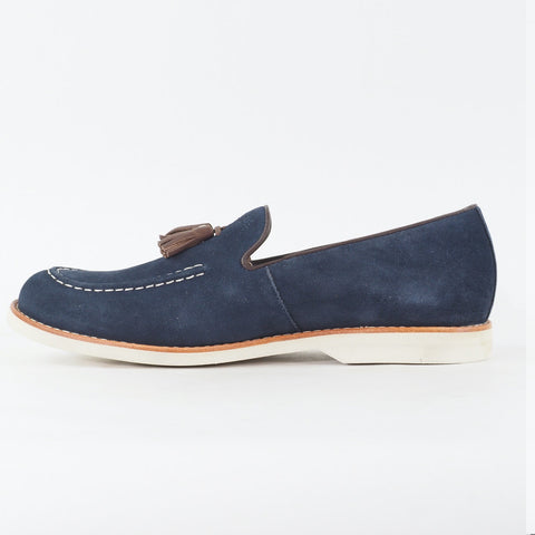 Mens Timberland Stormlite Tassel 9014B Navy Blue Leather Slip On Casual Shoes
