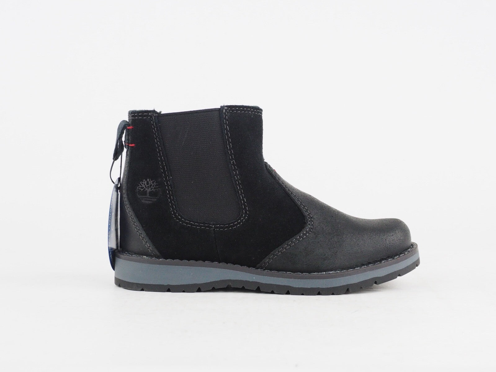 Toddlers Timberland Kidder Hill A1C9Z Black Leather Shoes Kids Chelsea Boots