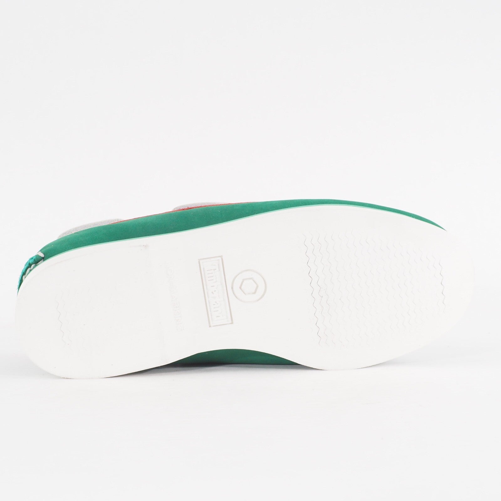 Mens Timberland Classic 2 Eye A1546 Green/Red Suede Casual Boat Shoes