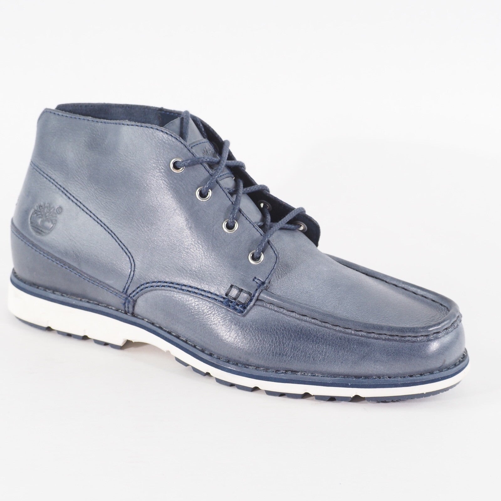 Mens Timberland Brewstah Deconstruct A16HI Blue Leather Lace Up Casual Boots