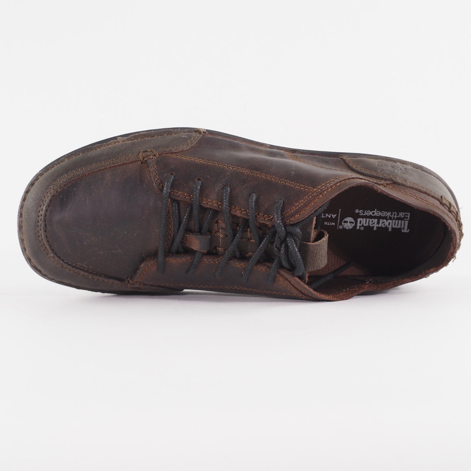 Mens Timberland  EK Drumlnhil 5552A Brown Leather Lace Up Casual walking Shoes 