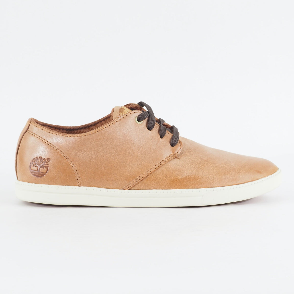Mens Timberland Fulk LP A17S1 Copper Leather Lace Up Low Top Casual Shoes