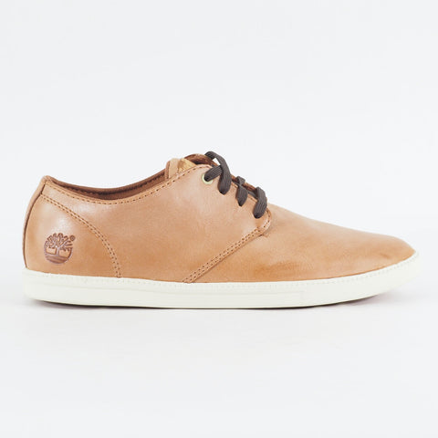 Mens Timberland Fulk LP A17S1 Copper Leather Lace Up Low Top Casual Shoes