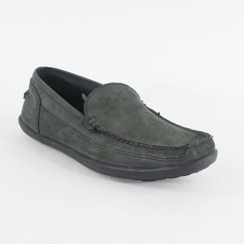 Mens Timberland Odelay A13JA Midnight Green Nubuck Slip On Casual Loafer Shoes