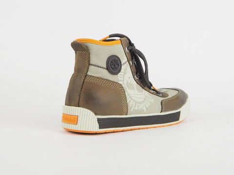 Timberland Ek Crash Blaster 80924 Beige Leather Lace Up Chukka Boots
