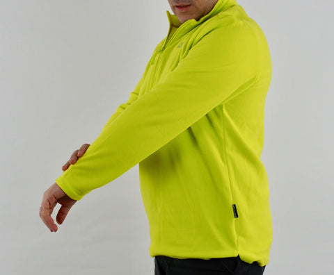 Mens Jack Wolfskin 1704141 Flashing Green Gecko Half Zip Warm Fleece Jumper