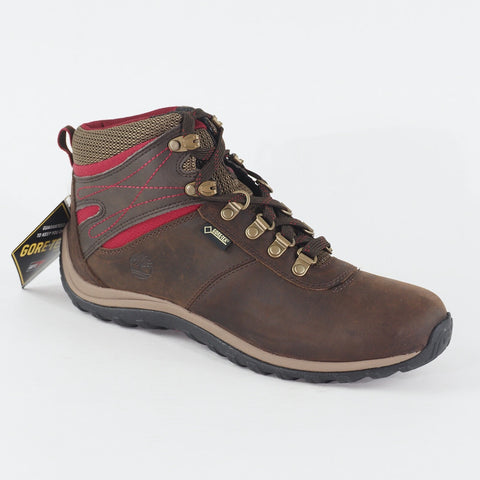 Womens Timberland Norwood Gore Tex Brown Leather Walking Hiking Waterproof Boots