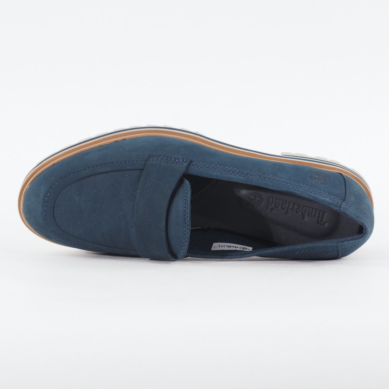 Womens Timberland London Square A2AJS Navy Blue Nubuck Slip On Casual Shoes