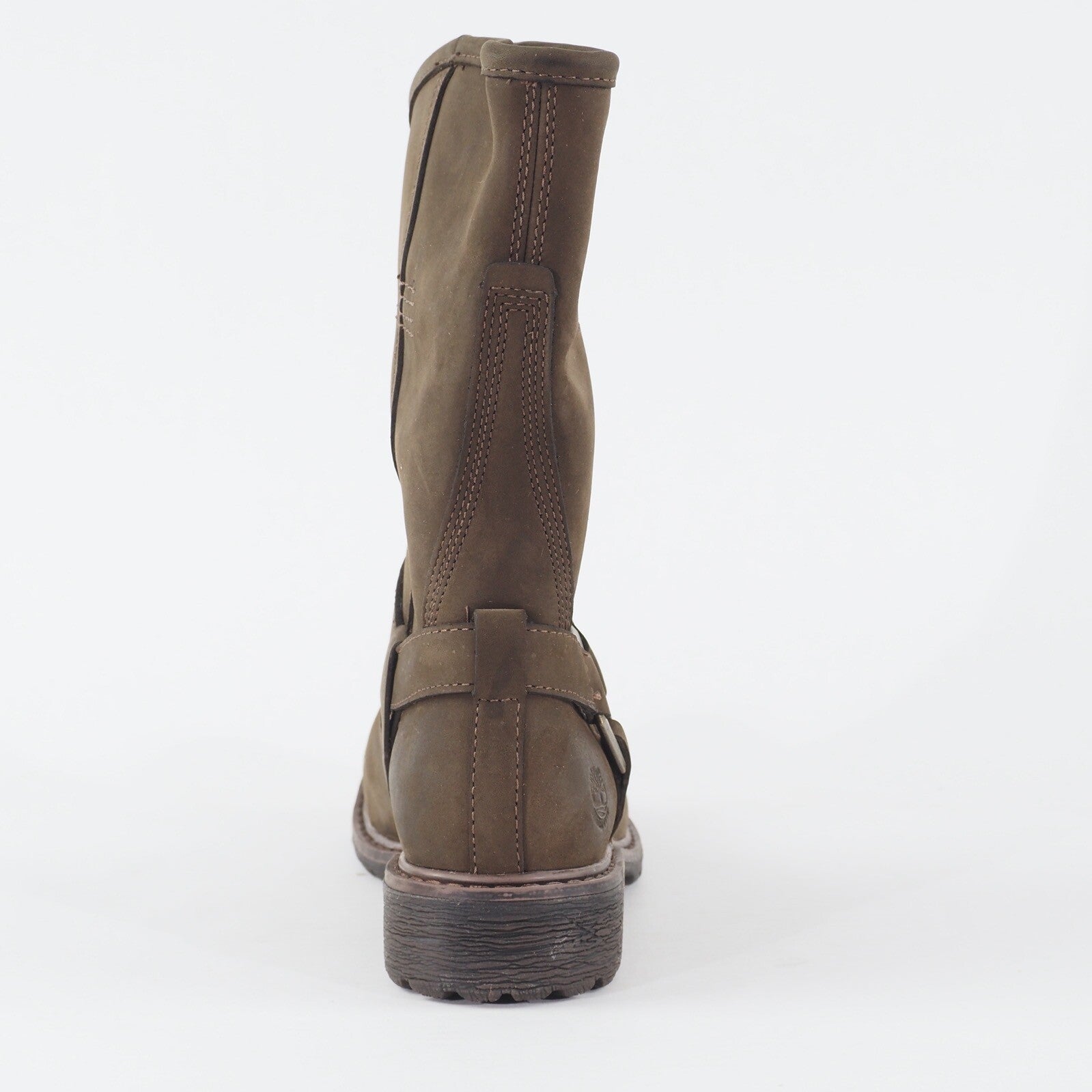 Womens Timberland EK Stoddard Mid 8603A Brown Leather Casual Pull On Boots