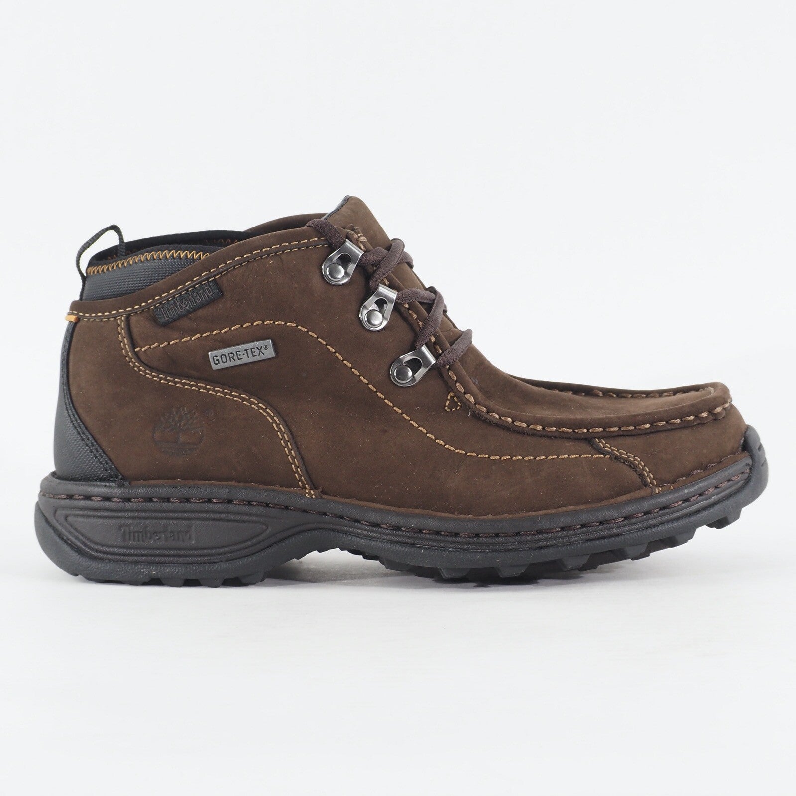 Mens Timberland Carlsbad Chukka Gore Tex 54577 Dark Brown Leather Lace Up Boots