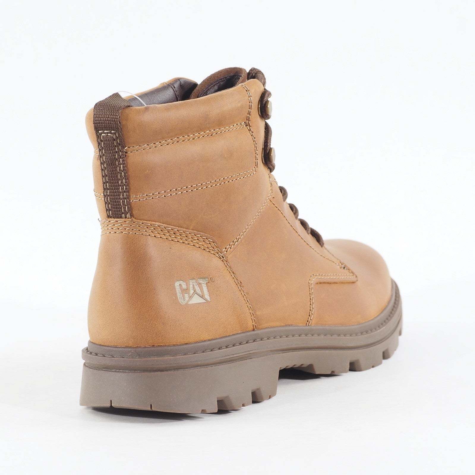 Mens Caterpillar Practitioner Mid P725844 Dark Beige Leather Walking Boots 