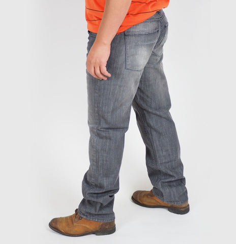 Mens The Original Ben Sherman DMA614HE Washed Black Straight Leg Jeans Trousers