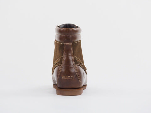 Womens Timberland Classic 7 Eye 18678 Brown Leather Shoes Lace Up Chukka Boots