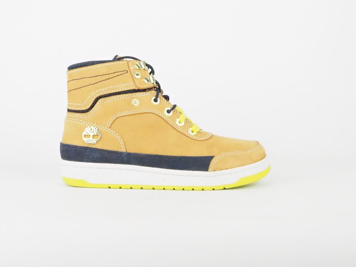 Timberland Iteza Roll Top 6052A Wheat Leather Lace Up Boots 