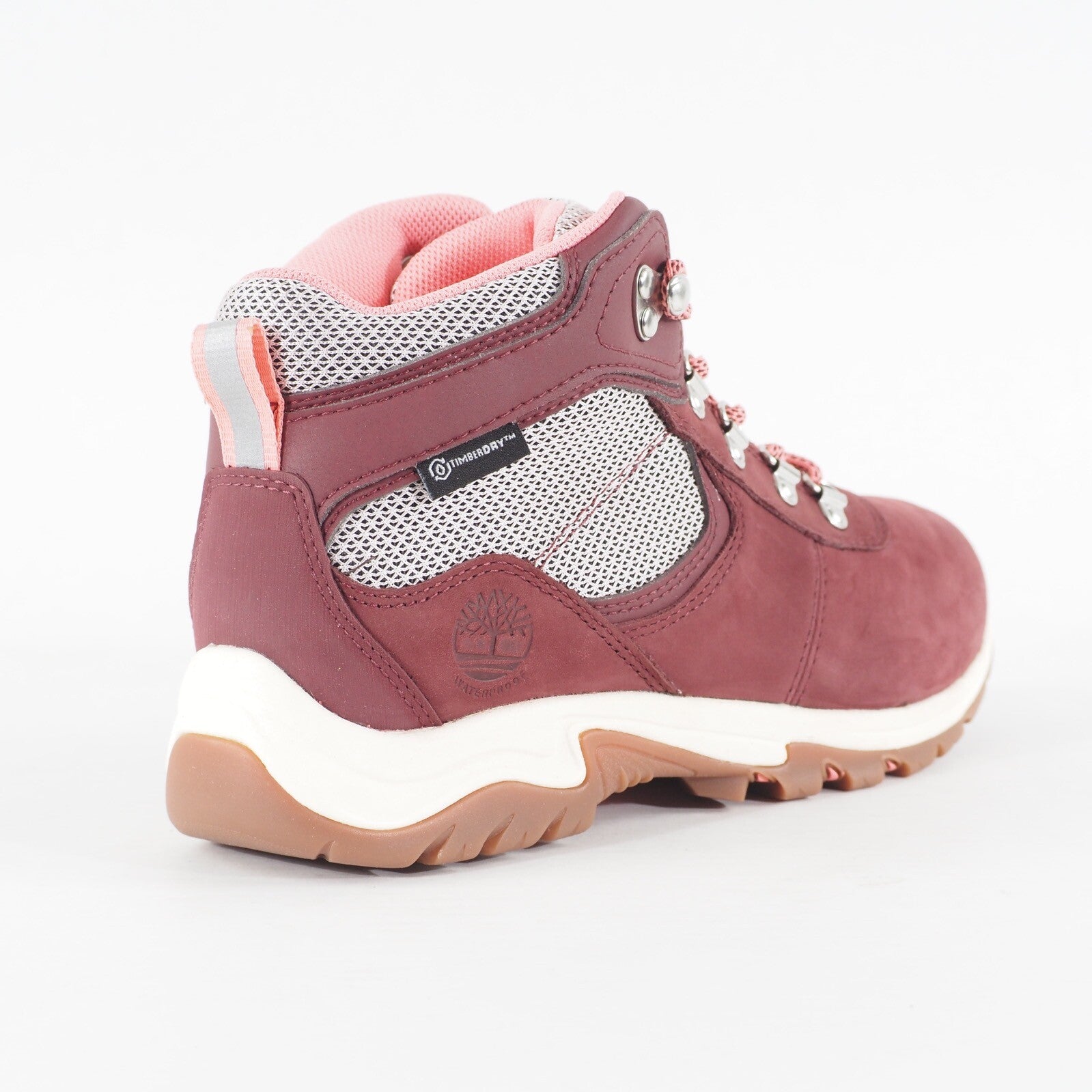 Womens Timberland MT Maddsen A2FC6 Burgundy Nubuck Waterproof Mid Hiker Boots