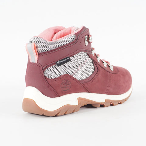 Womens Timberland MT Maddsen A2FC6 Burgundy Nubuck Waterproof Mid Hiker Boots