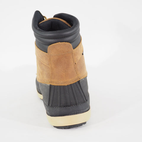 Mens Skechers Robards 77065 Balck Tan Duck Rain Waterproof Slip Resistant Boots 