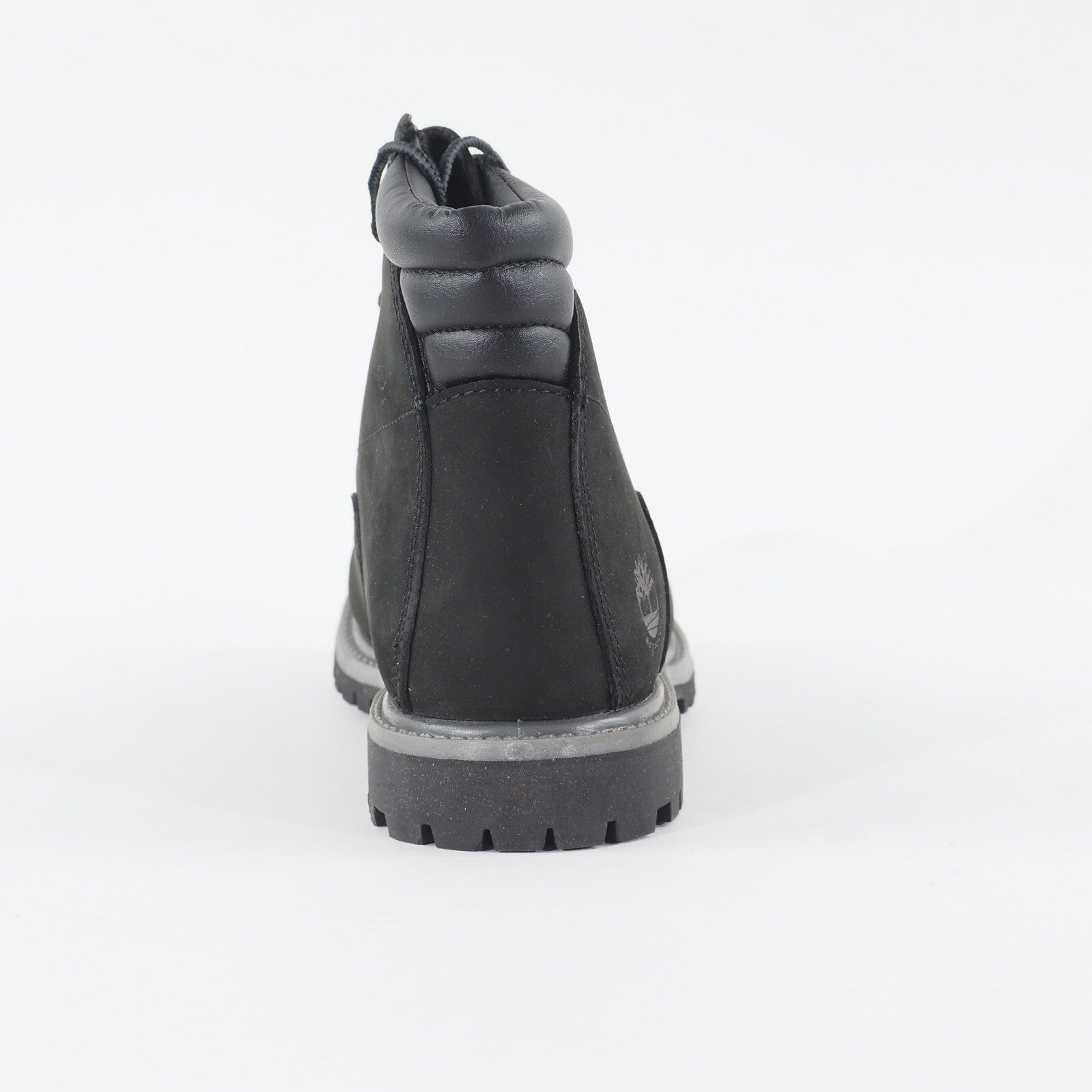 Womens Timberland Waterville 6 Inch A17VM Black Leather Lace Up Casual Boots