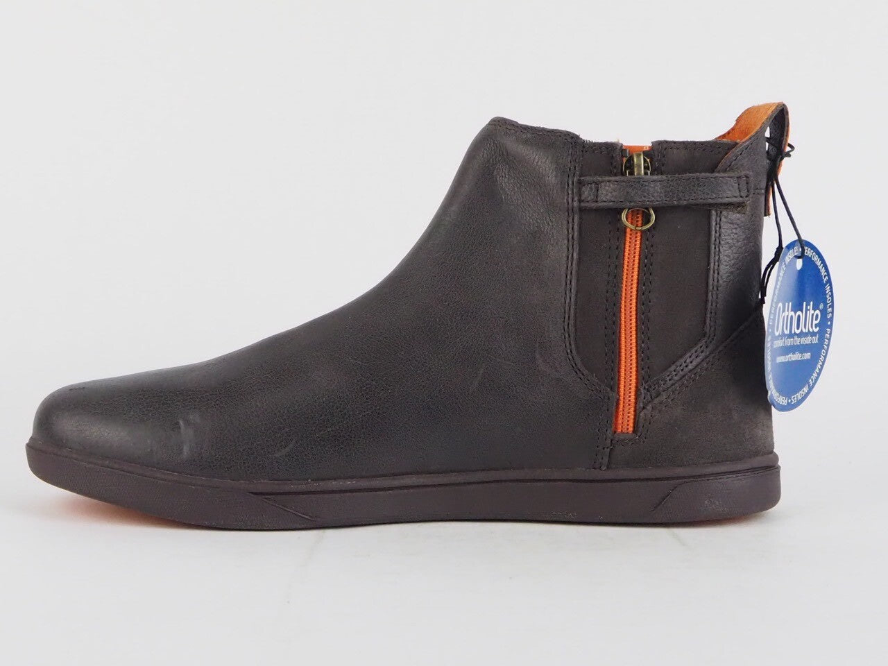 Timberland Groveton A19SK Dark Brown Leather Slip On Casual Chelsea Boots