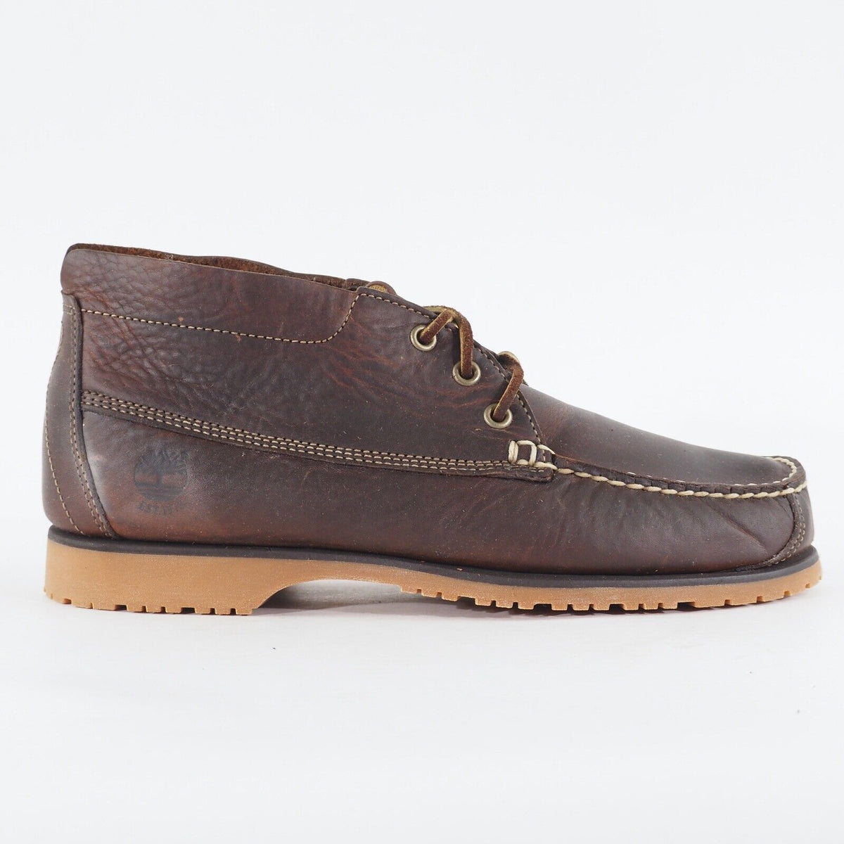 Mens Timberland Ellisville Chukka 6120R Dark Brown Leather Lace Up Casual Shoes
