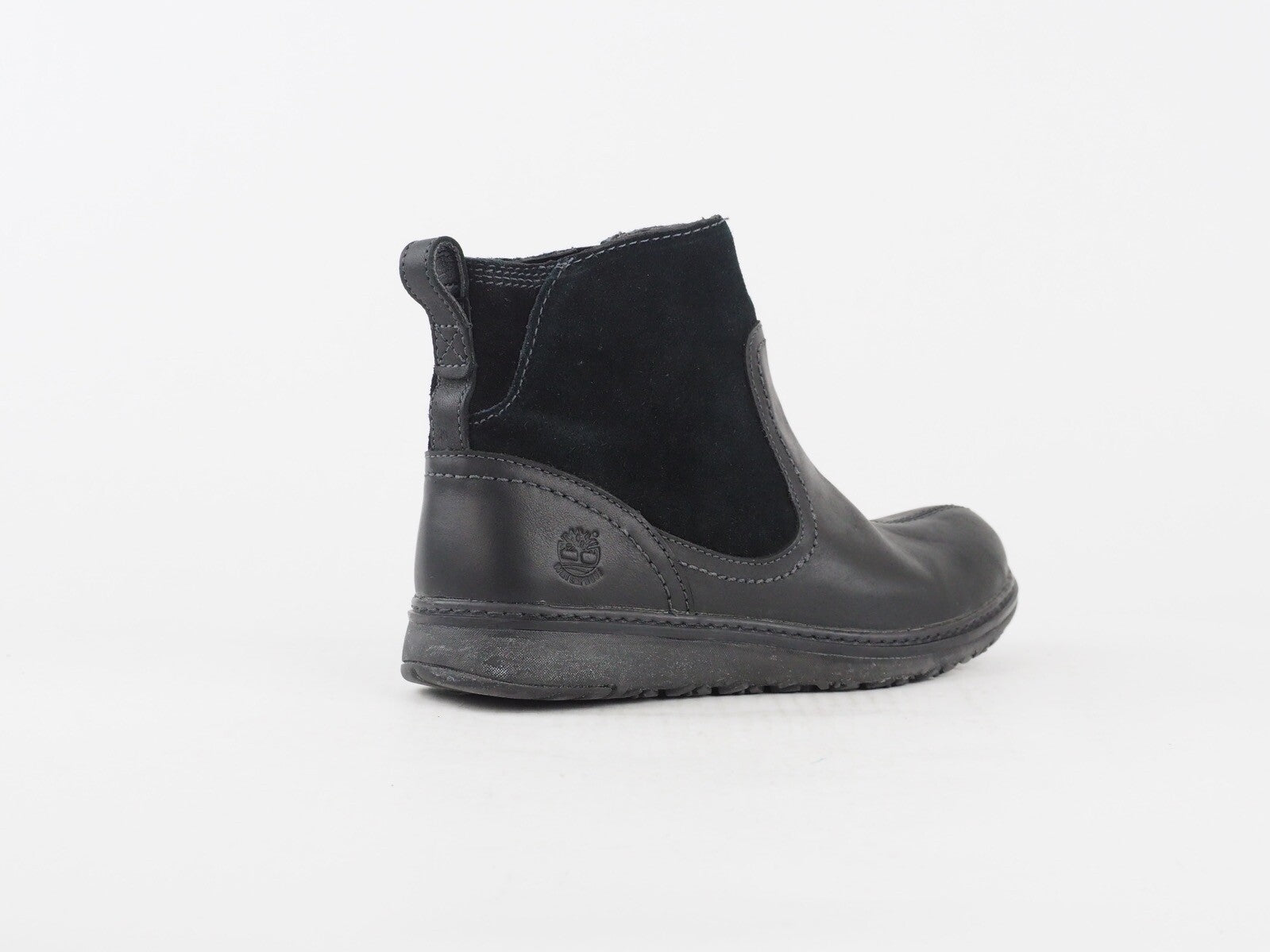 Womens Timberland Earthkeepers 8629A Black Leather Zip Up Shoes Ankle Boots