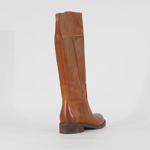 Womens Timberland IRR A1IZ7 Tall Tan Leather Side Zip Casual Everyday Boots