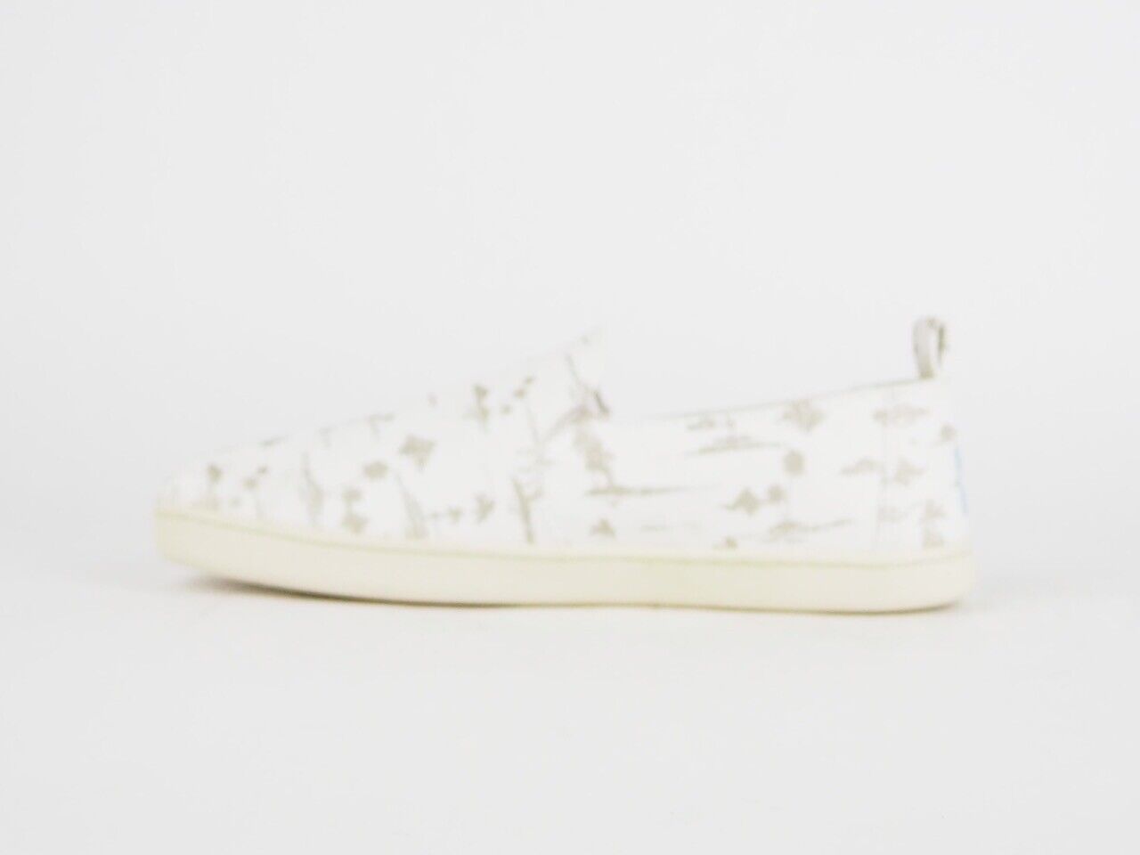 Womens Toms Deconstructed Alpargata White Gold Flats Slip On Trainers Uk 3.5