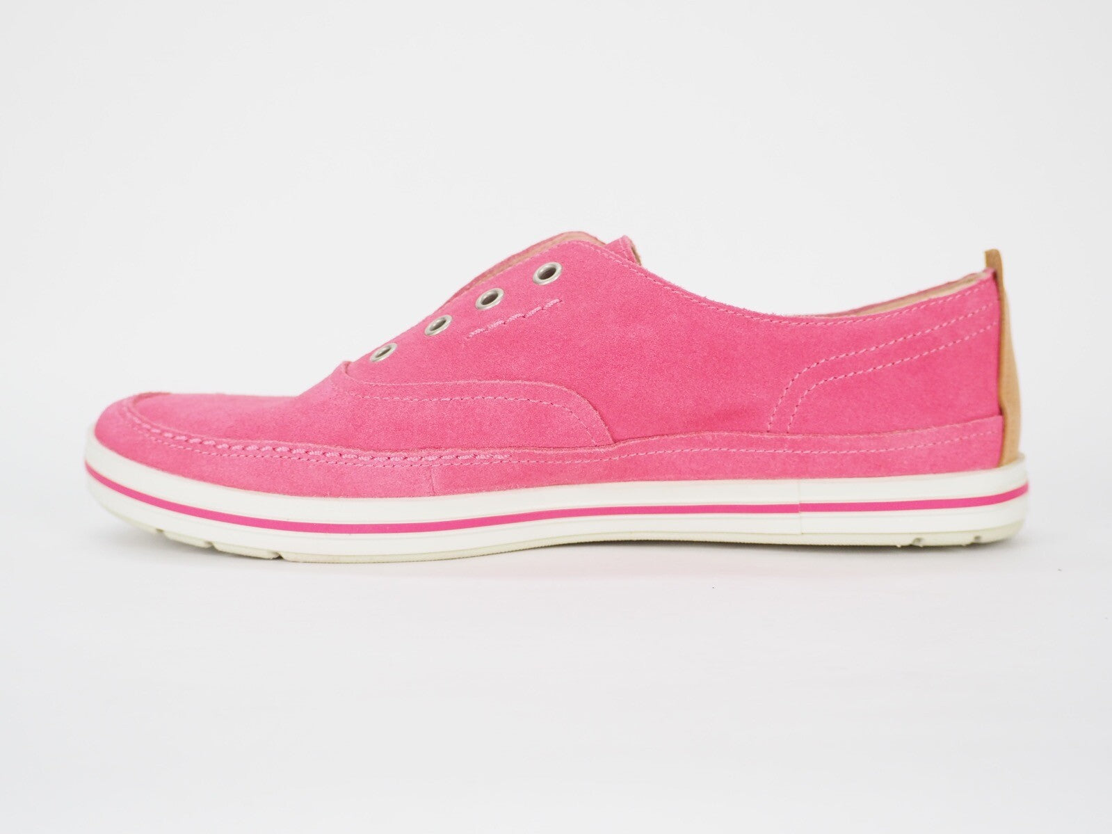 Womens Timberland EK Casco Bay 8847R Pink Leather Laceless Casual Light Shoes