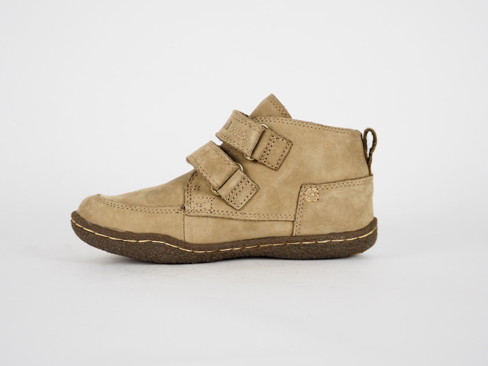 Boys Timberland Grifton Hill 27876 Beige Leather Strapped Ankle Boots