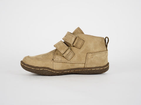 Boys Timberland Grifton Hill 27876 Beige Leather Strapped Ankle Boots