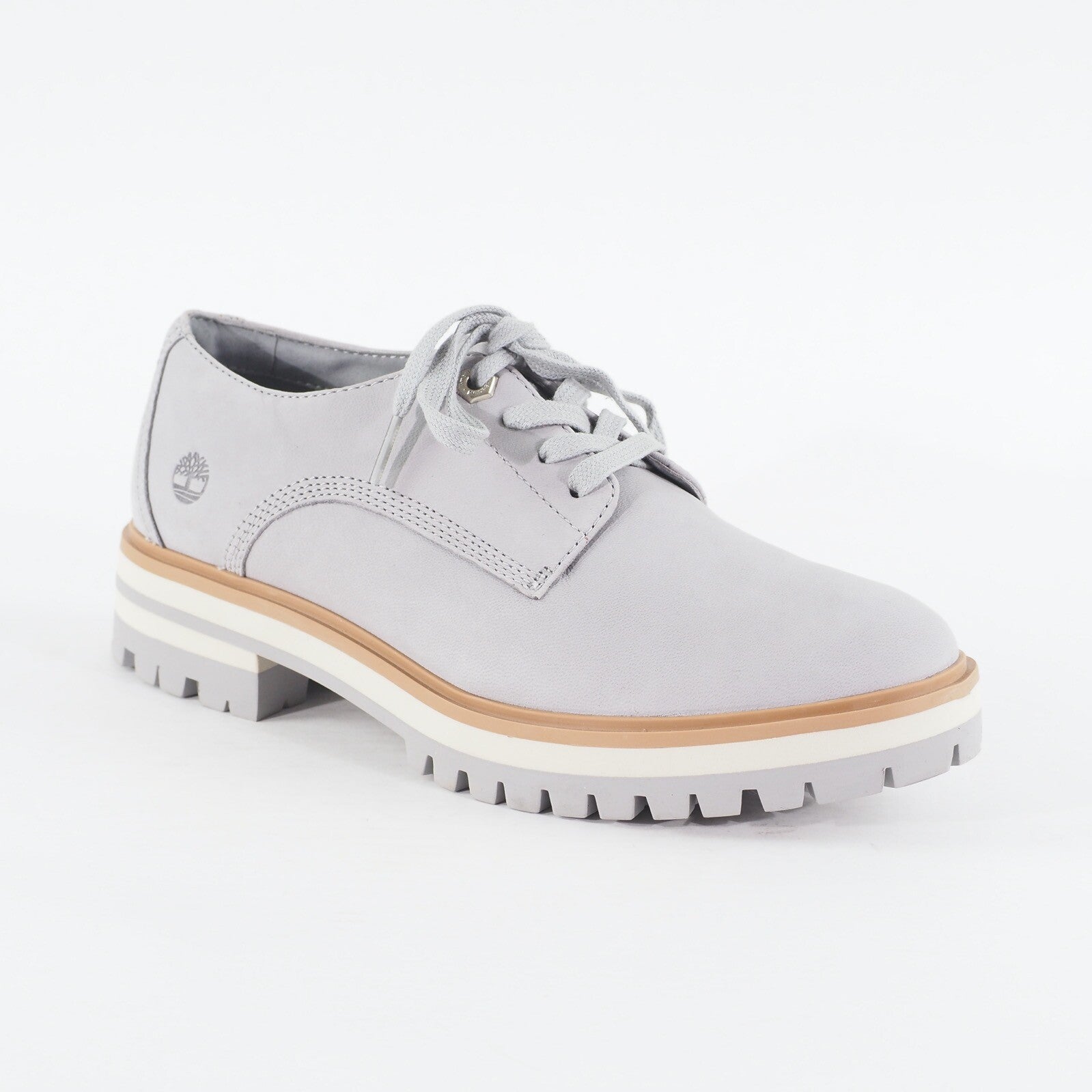Womens Timberland London Square Oxford A29ZB Grey Nubuck Leather Casual Shoes