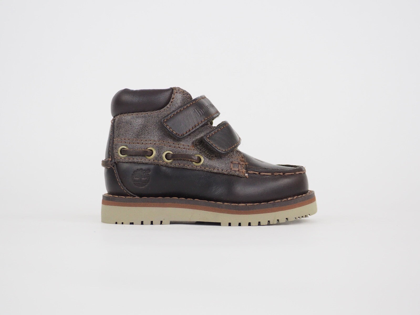 Toddlers Timberland Milville 39887 Dark Brown Leather 2 Strap Chukka Boots