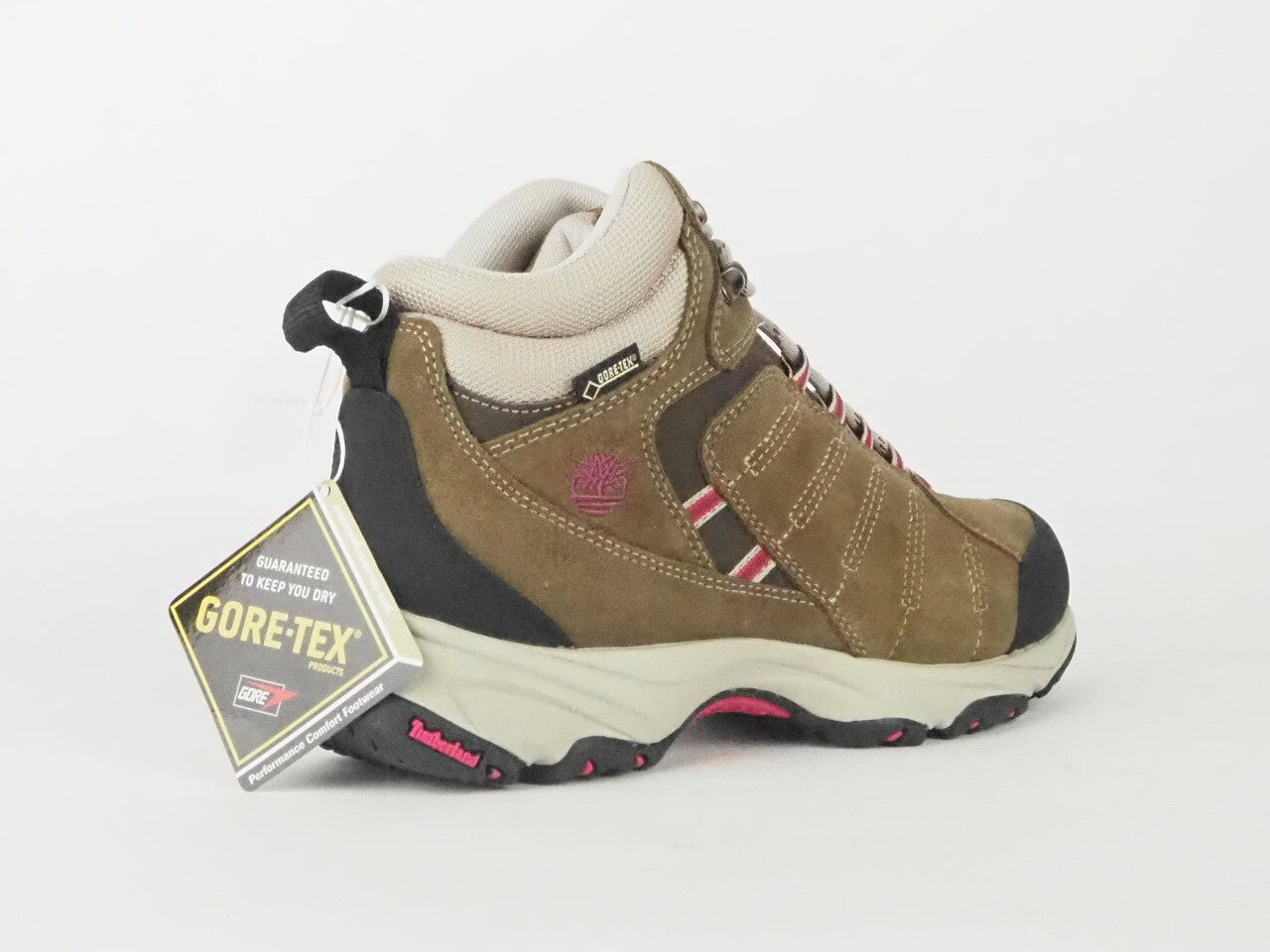 Timberland Ilton Mid 7600A Brown Leather Lace Up Hiker Walking Hiking Boots