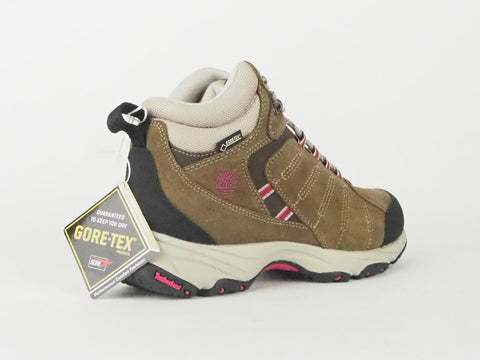 Timberland Ilton Mid 7600A Brown Leather Lace Up Hiker Walking Hiking Boots