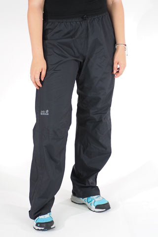 Womens Jack Wolfskin 5008611 Black Windproof Stretch Outdoor Hiking Trousers