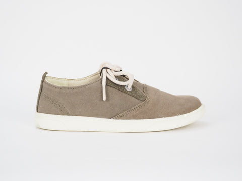 Toddlers Timberland Canvas A1JCF Taupe Casual Light Lace Up Trainers Kids Shoes