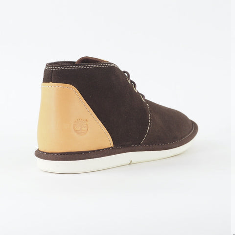 Mens Timberland City Shuffler Chukka A12K7 Dark Brown Leather Lace Casual Shoes