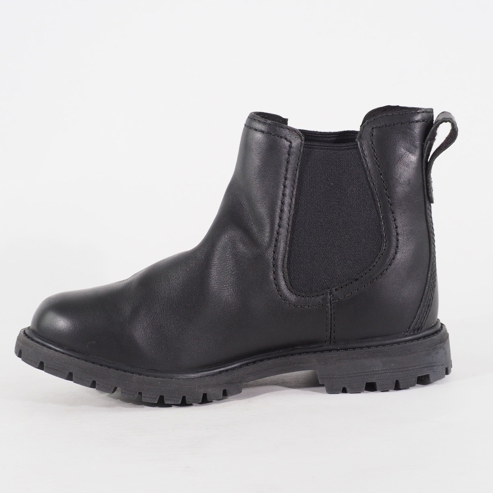 Womens Timberland EK Auth Chelsea 8711A Black Leather Pull On Walking Boots