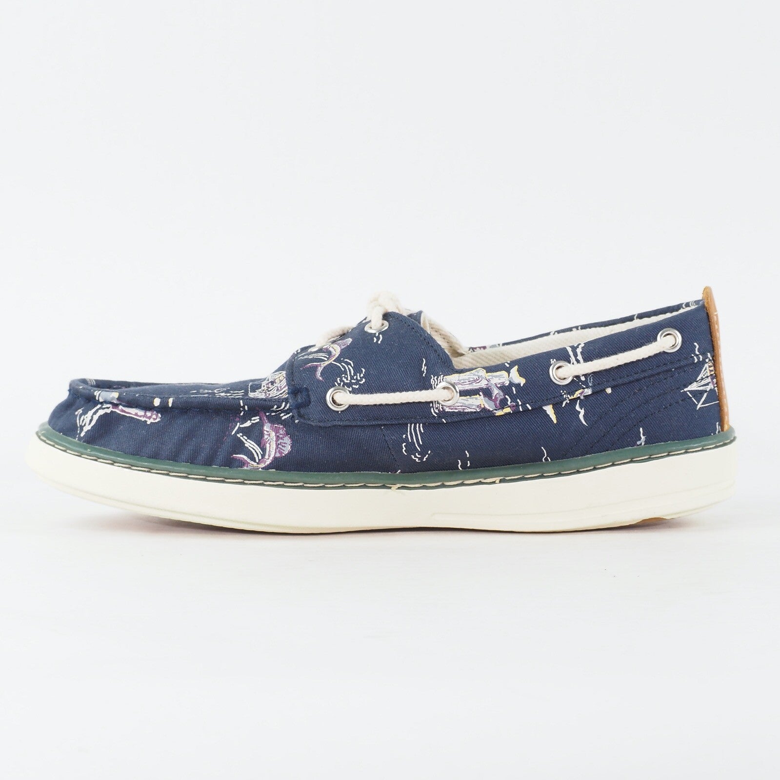 Mens Timberland Hookset Handcrafted 2 Eye A17PI Navy Canvas Lace Up Boat Shoes