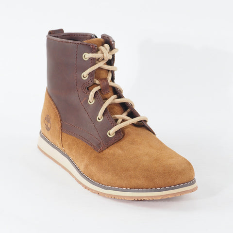 Juniors Timberland Newmarket A1CEP Wheat Brown Leather Lace Up Walking Boots