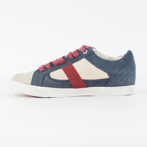 Womens Timberland EK Glastenbury Ox 8665A Navy Blue Leather Lace Up Casual Shoes