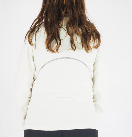 Womens Jack Wolfskin Performance 1701511 White Sand Warm Fleece Sweatshirt