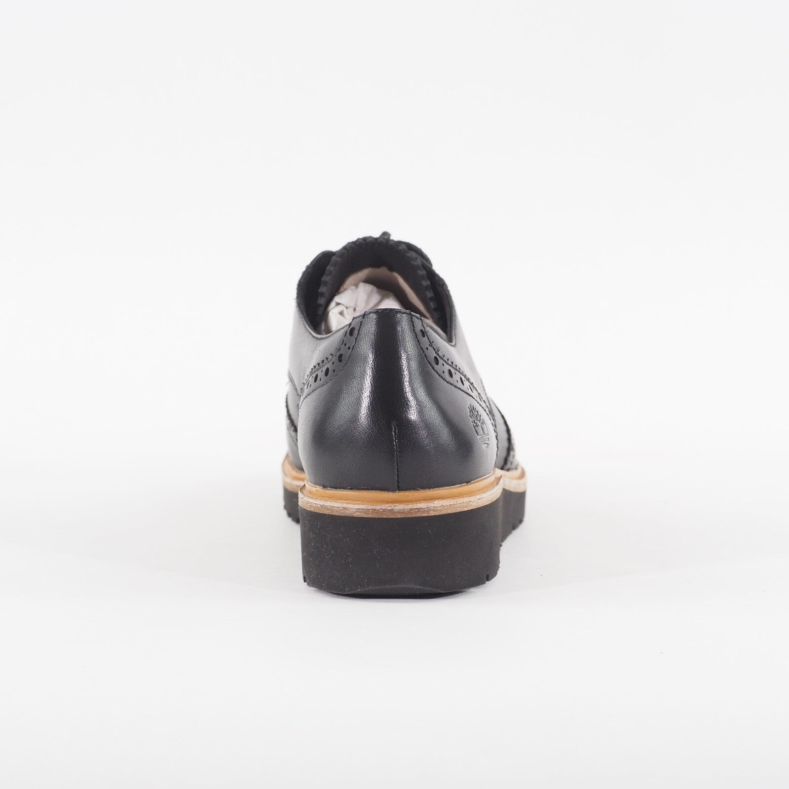 Womens Timberland Ellis Street Oxford A1MMD Jet Black Leather Lace Smart Shoes