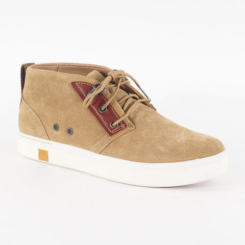 Womens Timberland Amherst A18TZ Light Brown Suede Chukka Lace Up Casual Shoes