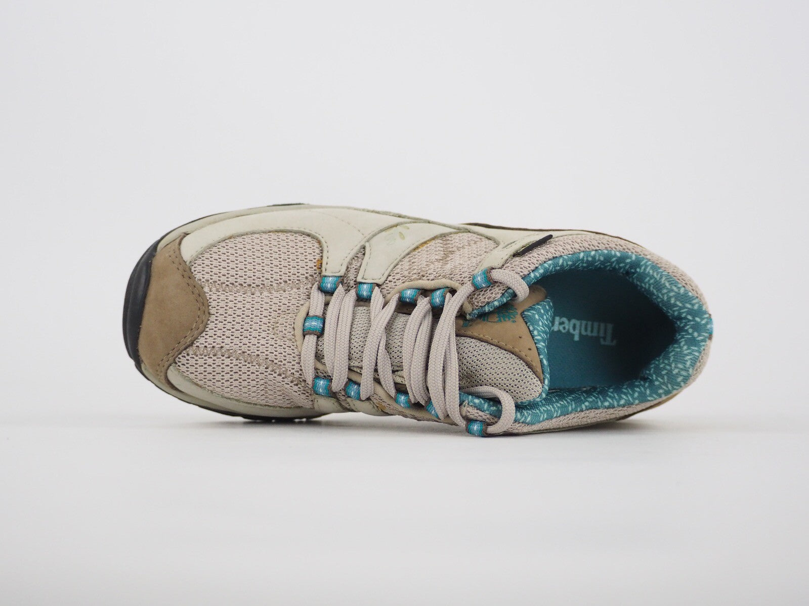 Womens Timberland Hiker Lionshed Low GTX 56676 Tan Cream Leather Hiking Shoes