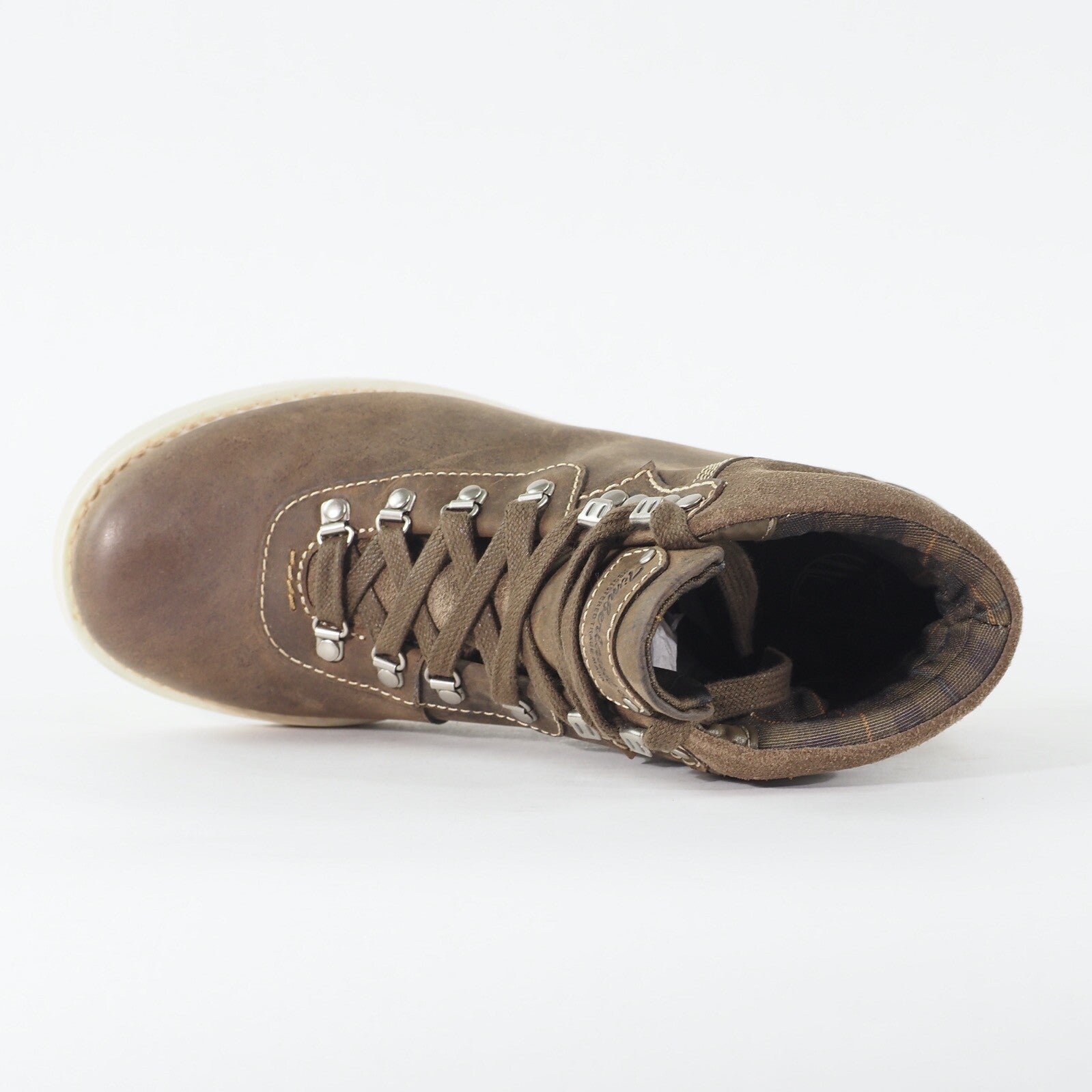 Womens Timberland Brattle Hiker 3354R Dark Olive Leather Lace Up Casual Boots