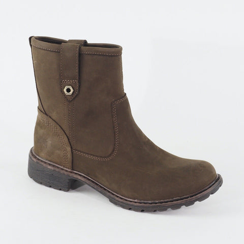 Womens Timberland Earthkeepers Kadin 8567A Brown Leather Casual Pull On Boots