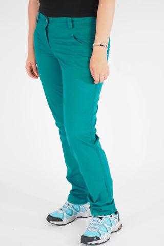 Womens Jack Wolfskin Victoria 1502951 Green Lake Warm Windproof Hiking Trousers