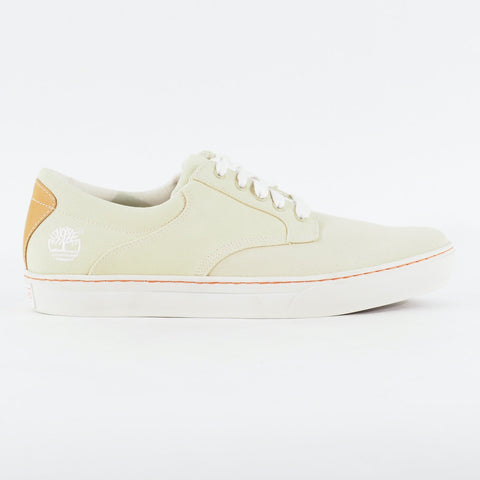 Mens Timberland EK Cup Ox Khaki 45591 Cream Canvas Lace Up Low Top Casual Shoes